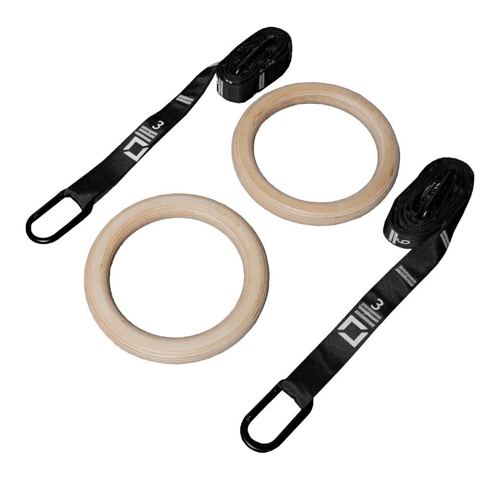 Wooden Competition Gymnastics Rings - BLK BOX