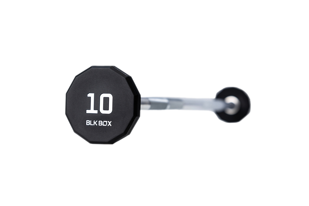BLK BOX 12 Sided Fixed Barbell – urethane 12-sided grip