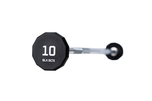 BLK BOX 12 Sided Fixed Barbell – urethane 12-sided grip