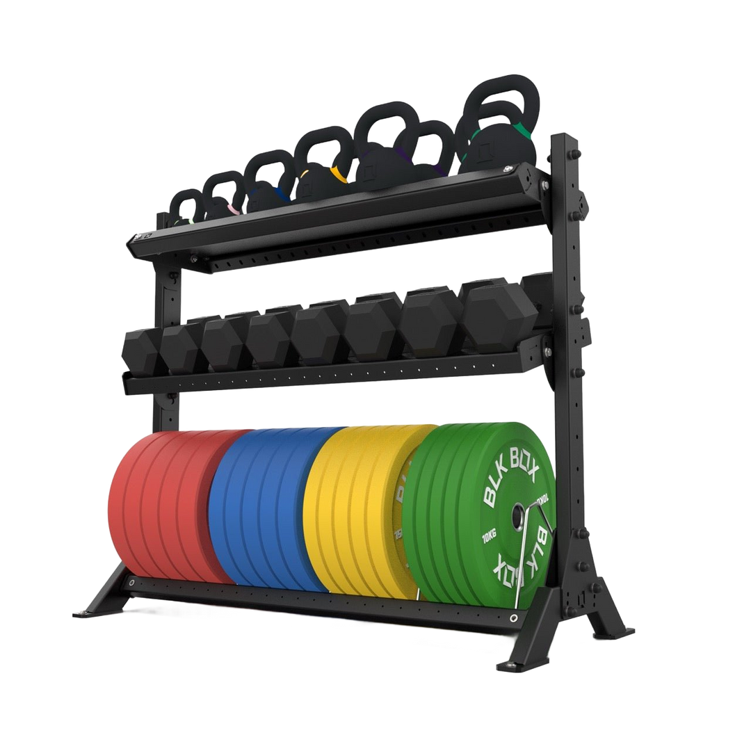 3 Tier Basecamp Storage System - 1.5m - BLK BOX