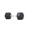 Rubber Hex Dumbbells (Sold Individually) | BLK BOX