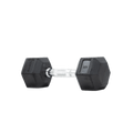 Rubber Hex Dumbbells (Sold Individually) | BLK BOX