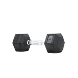 Rubber Hex Dumbbells (Sold Individually) | BLK BOX