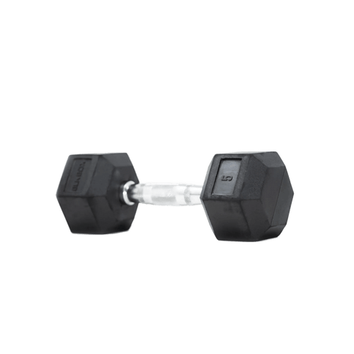 Rubber Hex Dumbbells (Sold Individually)