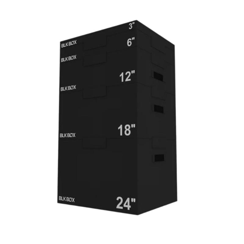 Pink Jumpbox Stackable Soft Plyo Jump Box Set | BLK BOX