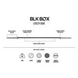 Utility Bar - 15kg Olympic Barbell - BLK BOX