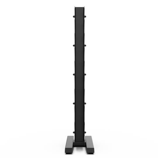 Vertical Dumbbell Rack with Rubber Hex DB Set - BLK BOX