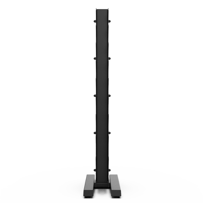 Vertical Dumbbell Rack with Rubber Hex DB Set - BLK BOX