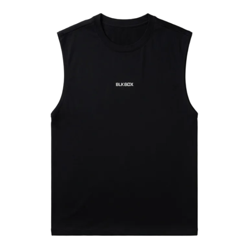 Black Sleeveless Workout Tee
