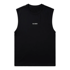 Black Sleeveless Workout Tee