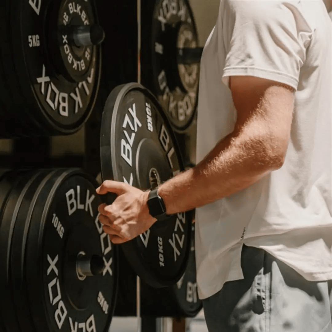 Wall Mounted Bumper Plate Storage - BLK BOX