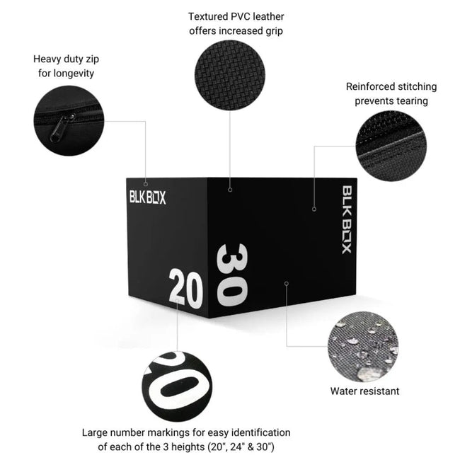 3 in 1 Soft Plyo Jump Box - BLK BOX