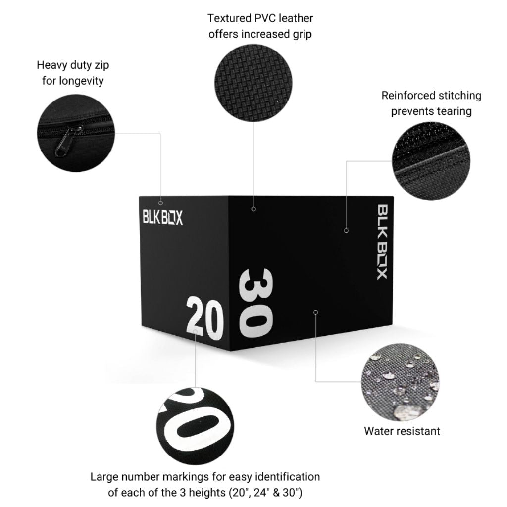 3 in 1 Soft Plyo Jump Box (Outlet) - BLK BOX