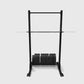 BLK BOX Blackout Squat Stand with Bumper Plate Storage