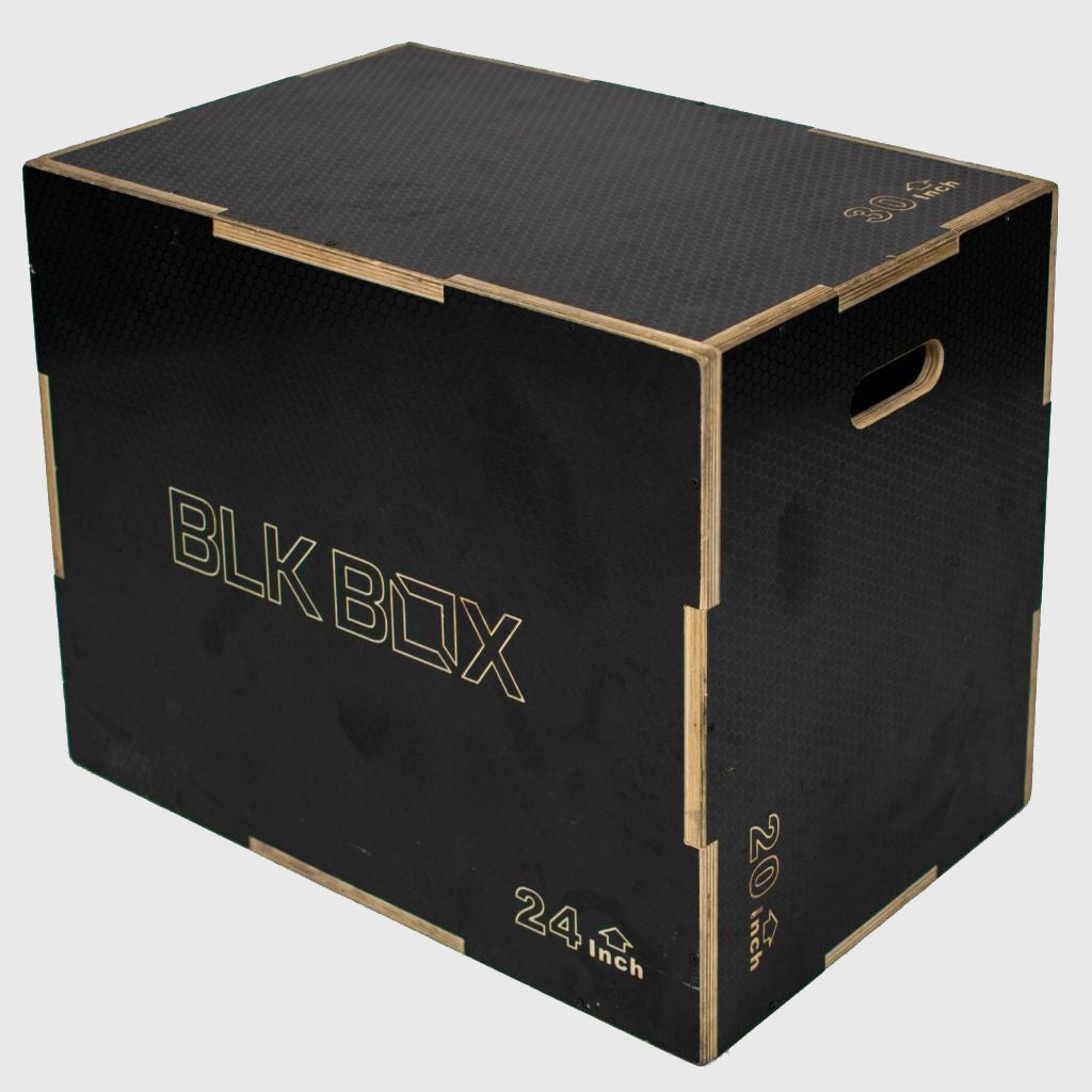 BLK BOX Anti-Slip 3in1 Wooden Plyo Jump Box