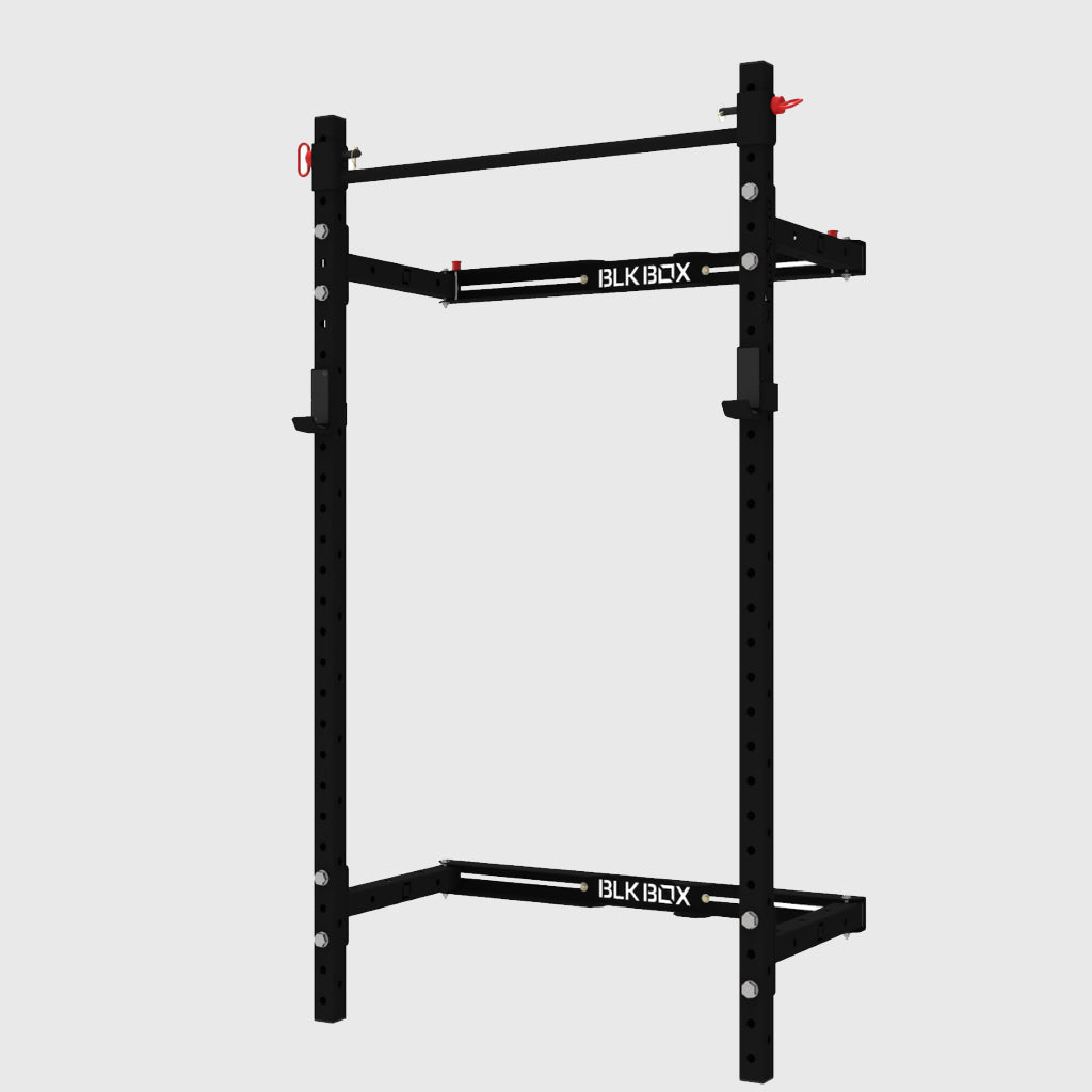 BLK BOX Blackout Binary Folding Squat Rack