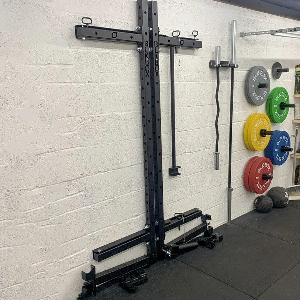 Binary Rack Blackout Binary Folding Squat Rack Power Squat Racks BLK
