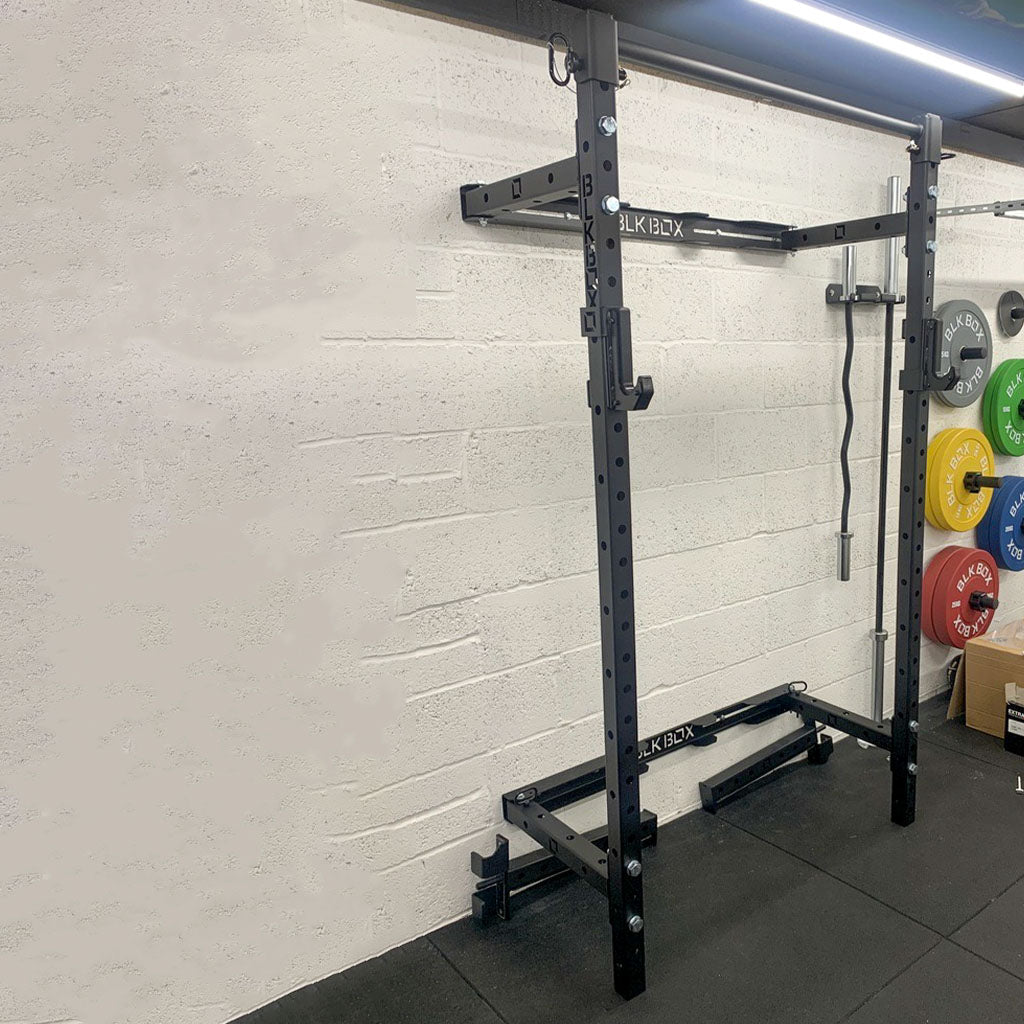 BLK BOX Blackout Binary Folding Squat Rack