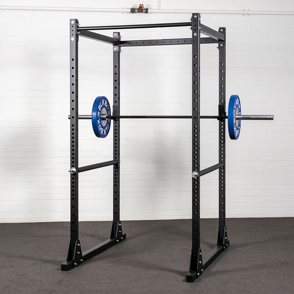 BLK BOX Blackout Free Standing Power Rack with Pin Pipe Safeties