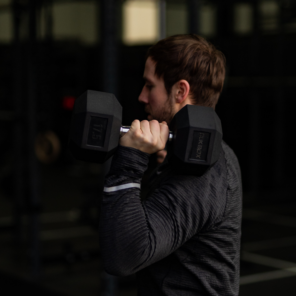 BLK BOX Rubber Hex Dumbbells (Sold Individually)