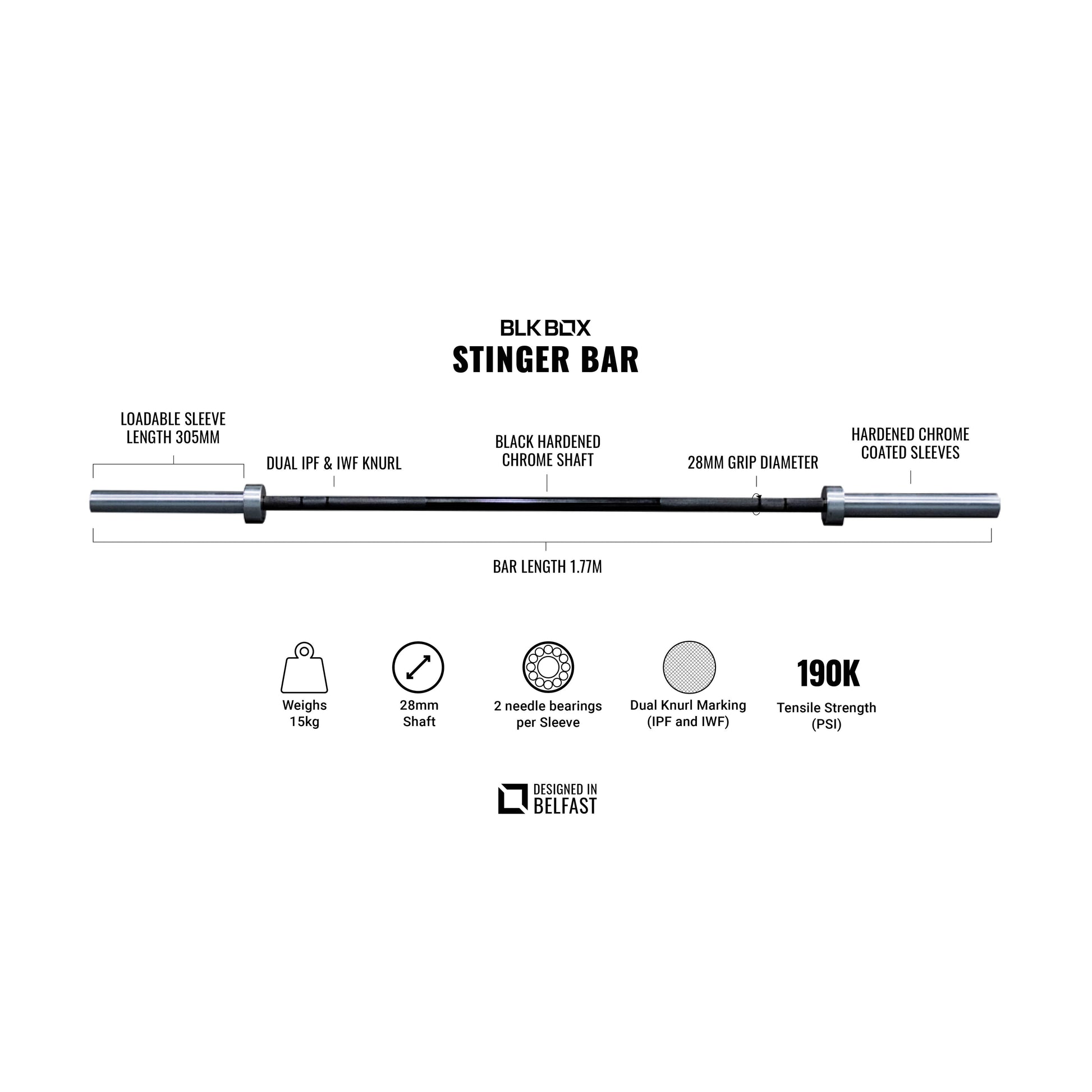 BLK BOX Stinger Bar - 15kg