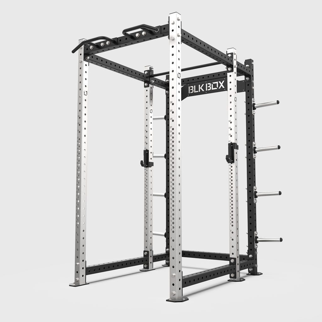 Stainless Steel Samson Full Rack Power Squat Racks BLK BOX