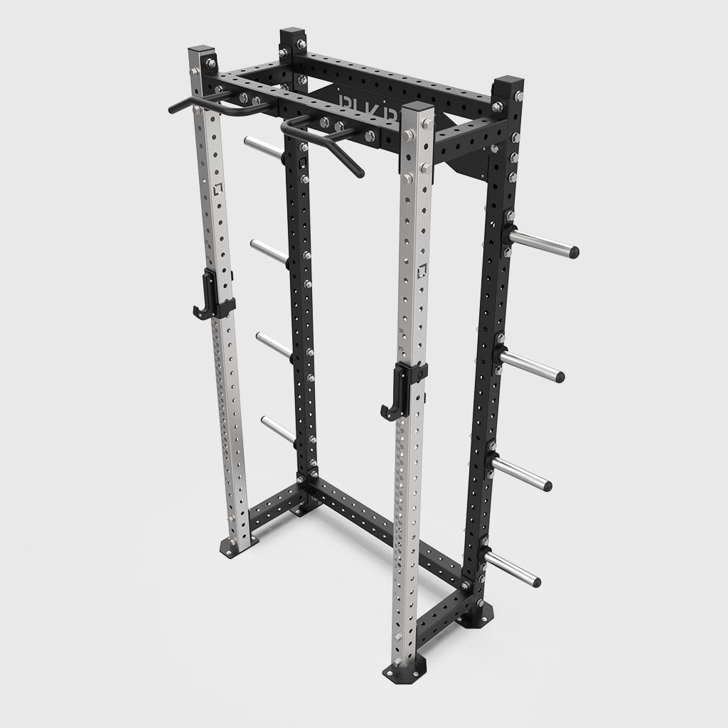 Stainless Steel Samson Half Rack Power Squat Racks BLK BOX