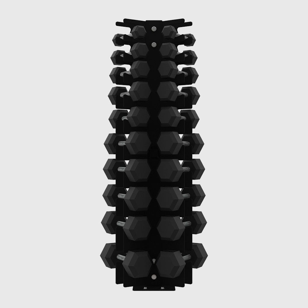 BLK BOX Vertical Dumbbell Rack with 1kg - 10kg Dumbbell Set