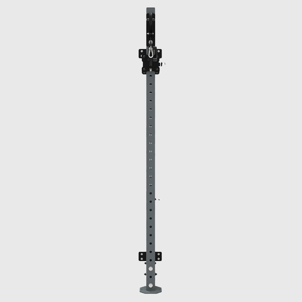Wall mounted cable weight system clearance