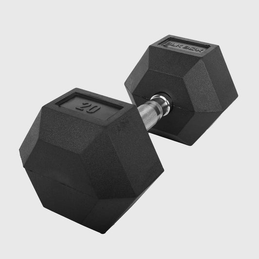 BLK BOX Rubber Hex Dumbbells (Sold Individually)
