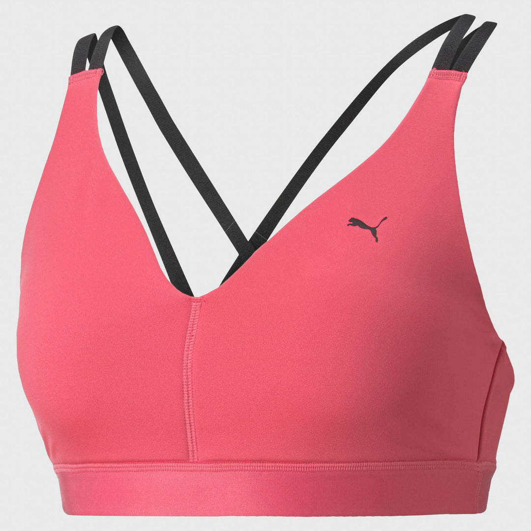 Puma Strong low impact strappy bra in red