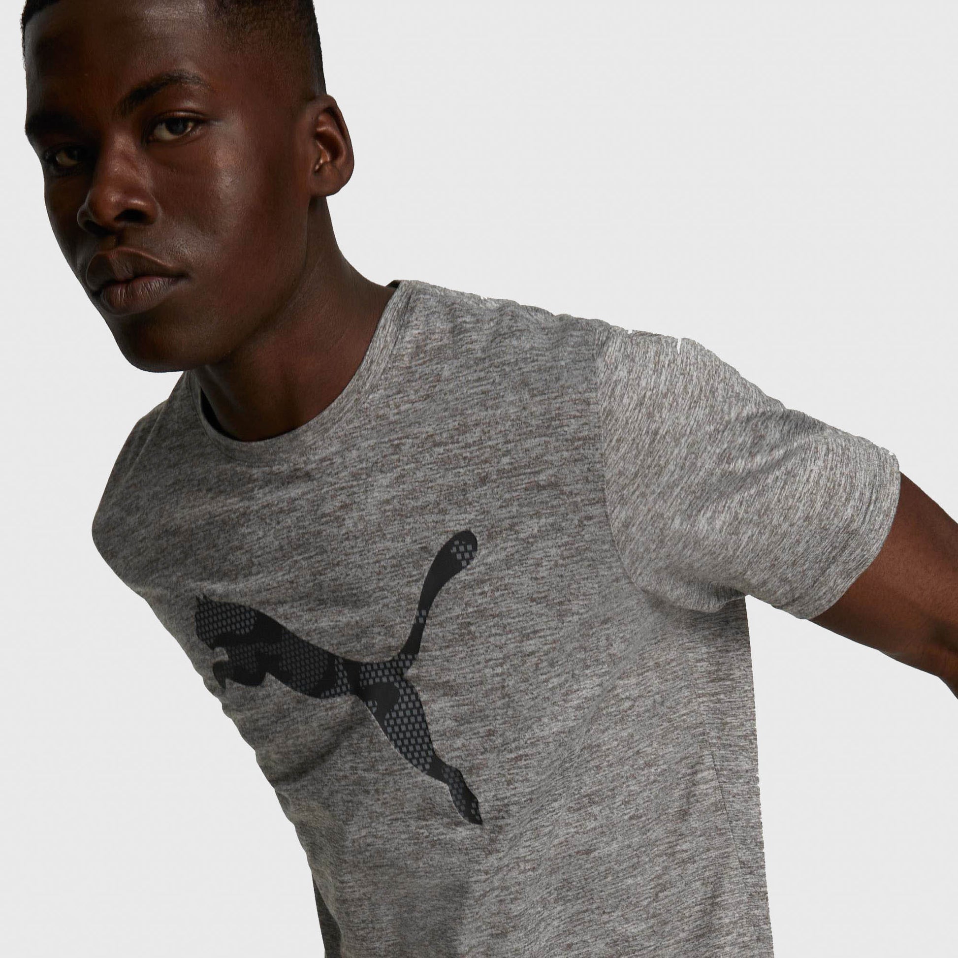 Puma Men's Train Favourite Heather Cat Tee