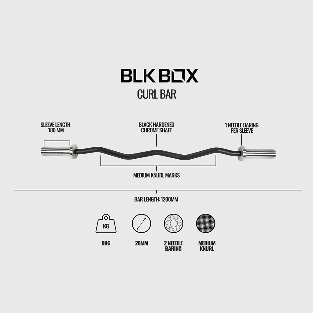BLK BOX Curl Bar - 9kg
