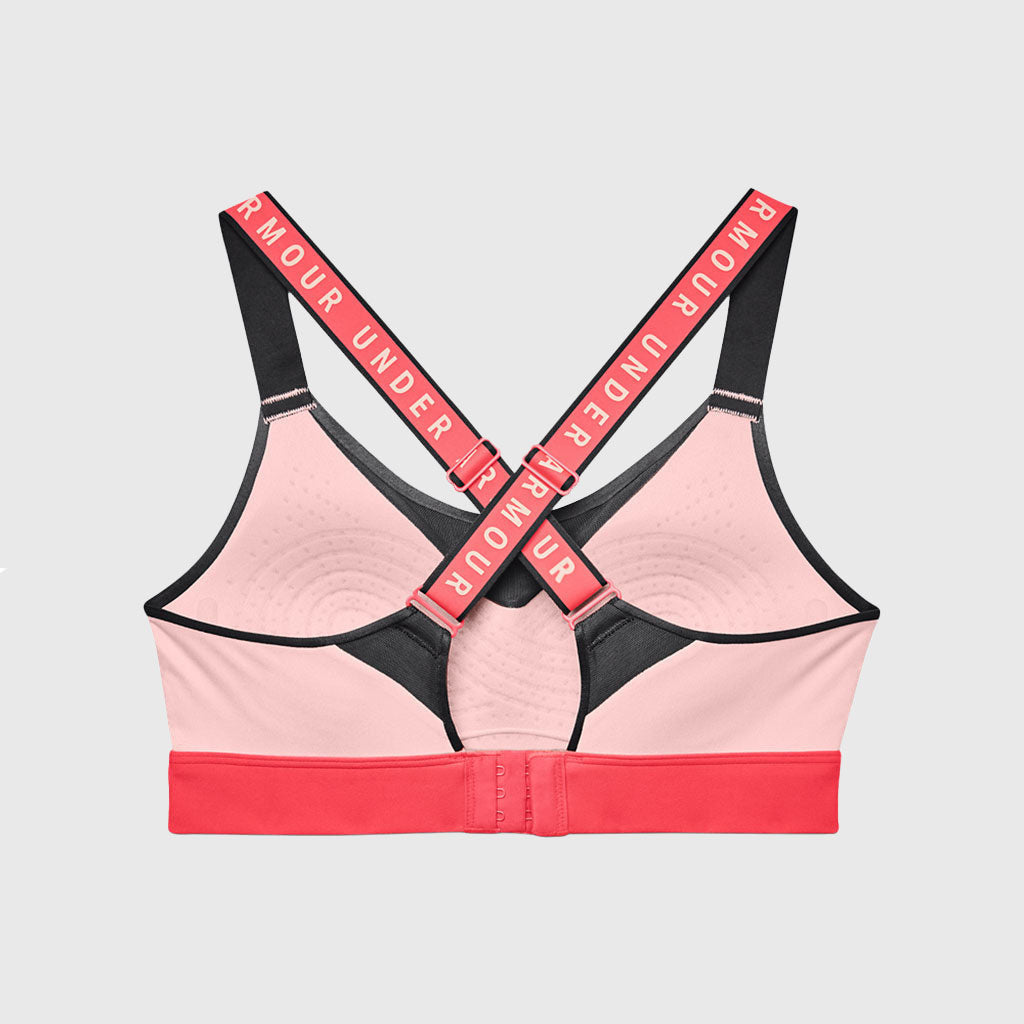 Under Armour Women's Armour® Mid Crossback Sports Bra Pink in KSA