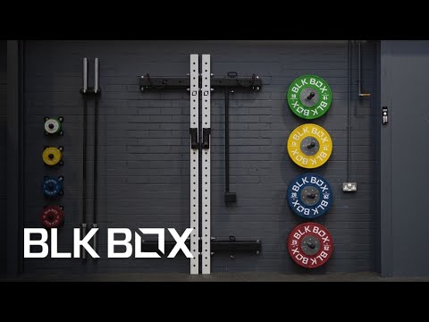 BLK BOX Home Gym Space Saving Bundle - Space Saving Binary Folding Squat Rack