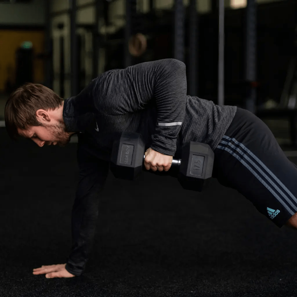 Rubber Hex Dumbbell Weight Set: 2.5kg - 50kg - BLK BOX