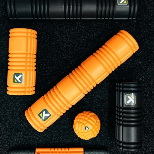 The GRID 2.0 Trigger Point Foam Roller (Orange) - BLK BOX