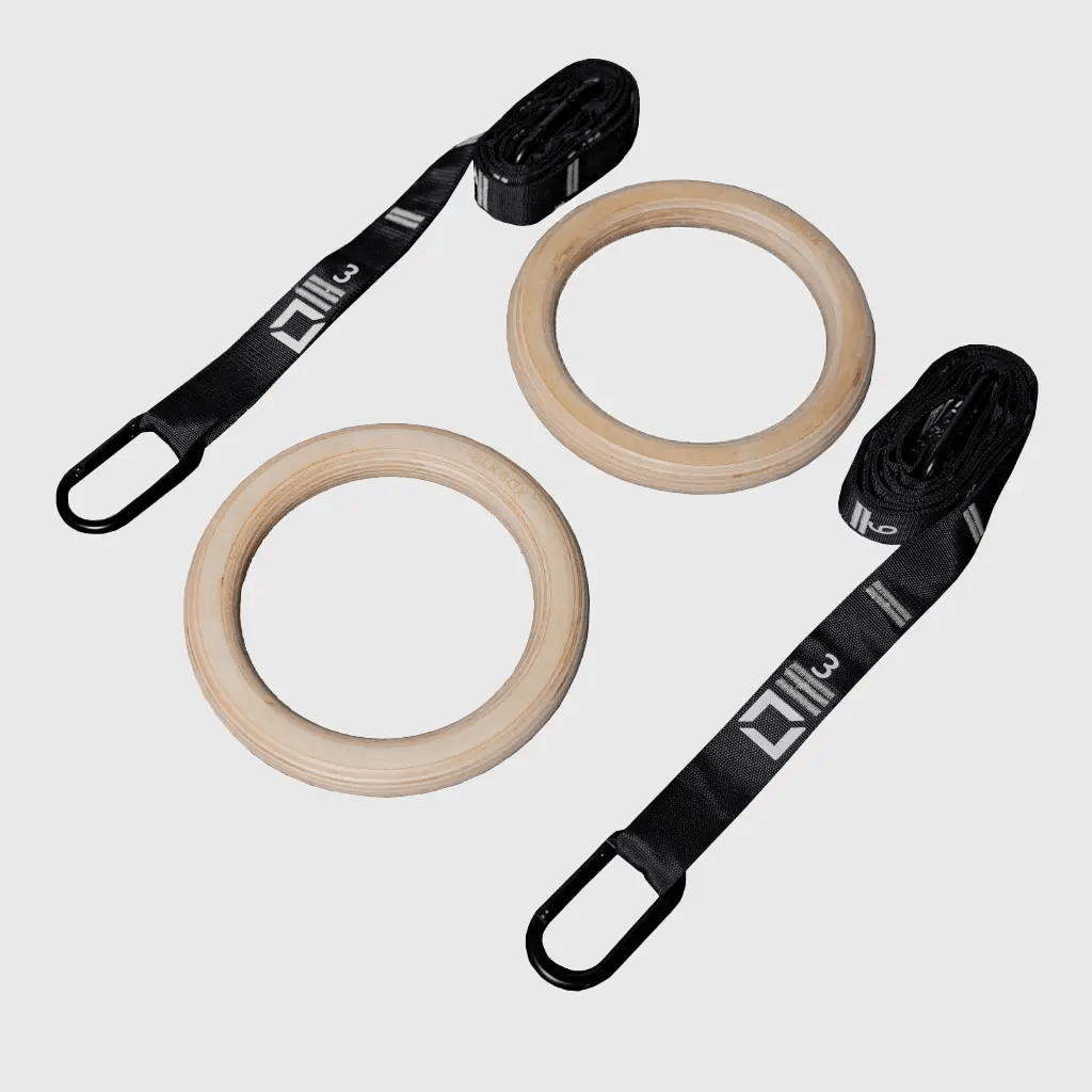 Wooden Competition Gymnastics Rings - BLK BOX