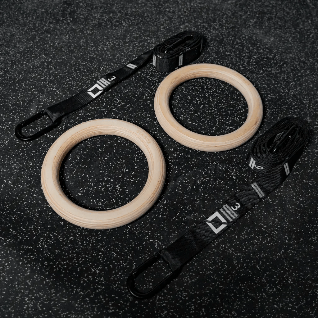 Wooden Competition Gymnastics Rings - BLK BOX