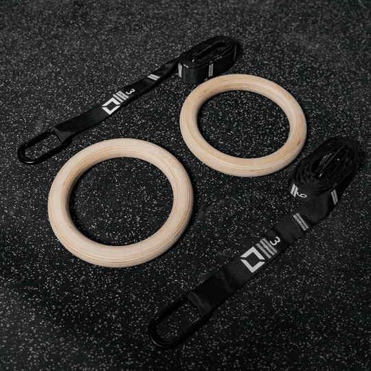 Wooden Competition Gymnastics Rings - BLK BOX