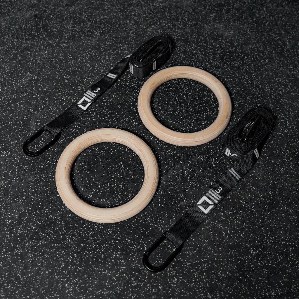 Wooden Competition Gymnastics Rings - BLK BOX