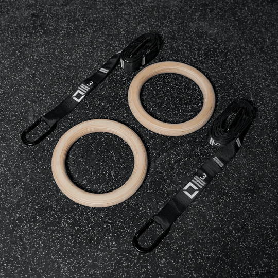 Wooden Competition Gymnastics Rings - BLK BOX