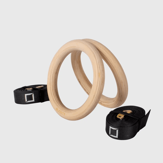 Wooden Gym Rings - BLK BOX