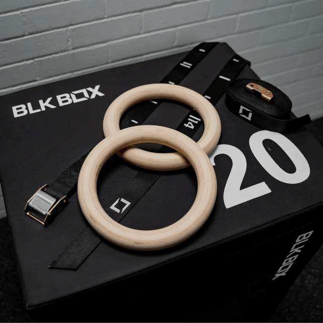 Wooden Gym Rings - BLK BOX