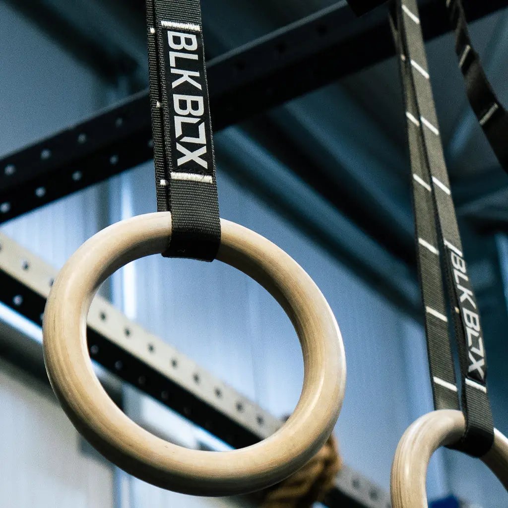 Wooden Gym Rings - BLK BOX